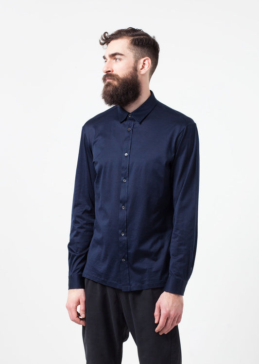 Scotland Button-Up in Navy